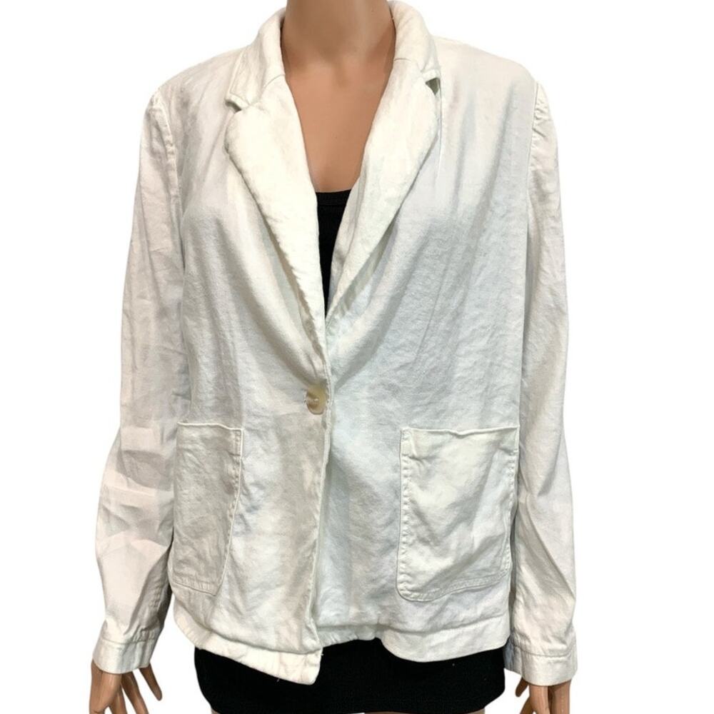 Anthropologie Maeve medium linen blend blazer jacket C 3486